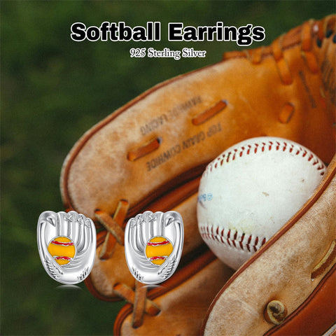 Sterling SilverHockeyBasketball Softball Football Volleyball Pickleball Soccer Baseball Tennis Stud Sport Earrings