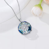 Sterling Silver Tree of Life Necklace Mother Daughter Mother Son Pendant Necklace Gift for Mother's Day Christmas