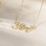 14K Gold Plated Custom Name  Pendant Necklace Gifts for Women