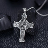 Sterling Silver  Virgin Mary Saint Florian Saint Jude Saint Michael Saint Benedict Amulet Protection Pendant Necklace