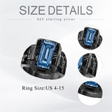 Sterling Silver 2025 Personalized  Birthstone High School College Class Ring  for Men