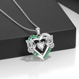 Sterling Silver Heart Bee Dragonfly Butterfly Hummingbird Sunflower Animal Pendant Necklace  Gifts for Christmas