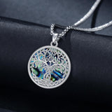 Sterling Silver Peace Sign Coexist Peace Symbol Pirate Tree of Life Thor's Hammer Wolf Raven Viking Series Necklace