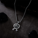 Sterling Silver Viking Dragon Eagle Wolf Animal Pendant Necklace for Men