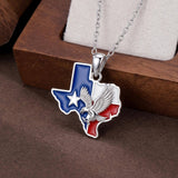 Sterling Silver  Bluebonnets Cow Skull Cowboy Hat Boot Cactus Cowgirl Texas Necklace Texas Necklace