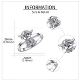 Highland Cow Rings Sterling Silver Animal Cow Rings Jewelry for Girls Daughter