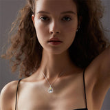 Sterling Silver 12 Month Birthstone Schnauzer Chihuahua Pitbull Pug Pendant Necklace for Women