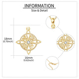 14K Gold Witches Knot Necklace Solid 14K Yellow Gold Witch Jewelry Gifts for Women