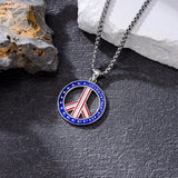 Sterling Silver Peace Sign Coexist Peace Symbol Pirate Tree of Life Thor's Hammer Wolf Raven Viking Series Necklace