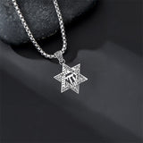 Sterling Silver Star of David Chai Cross Evil Eye Lion of Judah Menorah Tree of Life Protection Pendant Necklace