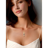 Sterling Silver Personalized  Birthstone Infinity Necklace for Women