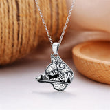 Sterling Silver Dragon Eagle Lion Tiger Wolf Pendant Necklace