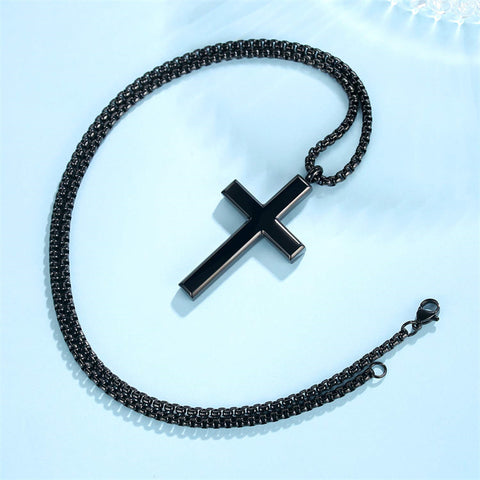 Stainless Steel Cross Pendant Necklace