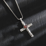 14K Gold Plated Cross Pendant Necklace Protection Jewelry Religious Gift