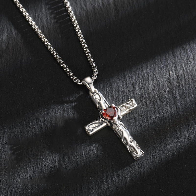 14K Gold Plated Cross Pendant Necklace Protection Jewelry Religious Gift