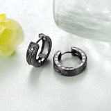 14K Gold Plated Viking  Hoop Earrings for Men