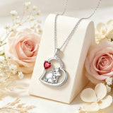 Sterling Silver Mother Daughter Two Hippo Two Elephant Two Horse Two Dachshund Two Cow Pendant Necklace