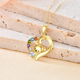 14K Real Gold Bear Necklace for Women Yellow Gold Cute Animal Necklace Jewelry Gift for Birthday Christmas Gold Chain 16"-18"