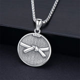 Sterling Silver Baseball Basketball Softball Soccer Pendant Necklace Engraved with Never Give up I Can Do All Things