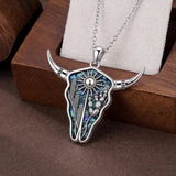 Sterling Silver  Bluebonnets Cow Skull Cowboy Hat Boot Cactus Cowgirl Texas Necklace Texas Necklace