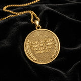 Patron Saint Medal Gold Plated Catholic Pendant Christian Religious Necklace Amulet Jewelry
