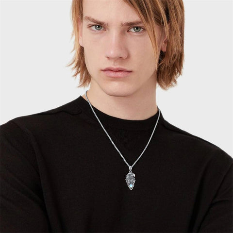 Sterling Silver  Eagle Elephant Fox Octopus Trident  Pig Raven Scorpion Pendant Necklace