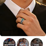 Copper Personalized Engraved Birthstone High School College Class Ring