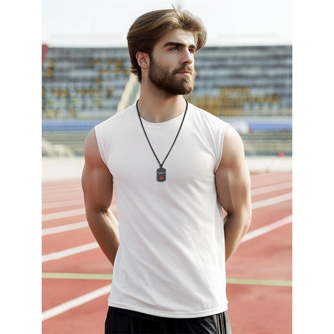 Stainless Steel Supcare Customized Engraved Medical Alert Medical Alert Necklace Necklace