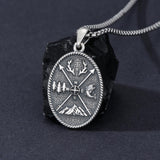 Sterling Silver Deer Bass Fish Wild Duck Fish Hook Pendant Necklace Hunting Jewelry Gifts for Men
