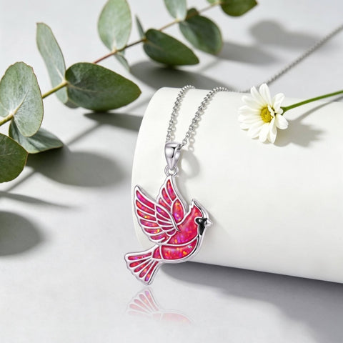Sterling Silver Dragonfly  Cardinal Butterfly Hummingbird Pendant Necklace Gift for Women