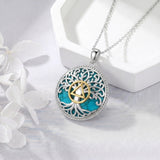 Sterling Silver Turquoise Sun and Moon AA Sobriety Celtic Knot Cross DNA Star of David Tree of Life Pendant Necklace