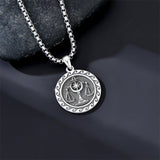 Sterling Silver 12 Zodiac Astrology Horoscope Pendant Necklace