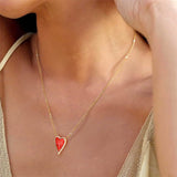 Sterling SilverTurquoise Red Coral Lapis Lazuli Malachite Paperclip Chain Necklace