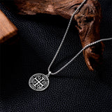 Sterling Silver Crusaders Jerusalem Cross Pendant Necklace for Men