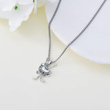 Hockey Basketball Baseball Soccer Football Necklace S925 Silver Sports Pendant Necklace Sports Jewelry Gifts for Men Women