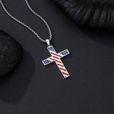Sterling Silver Cross Pendant Necklace Christian Religious Jewelry Gifts for Anniversary