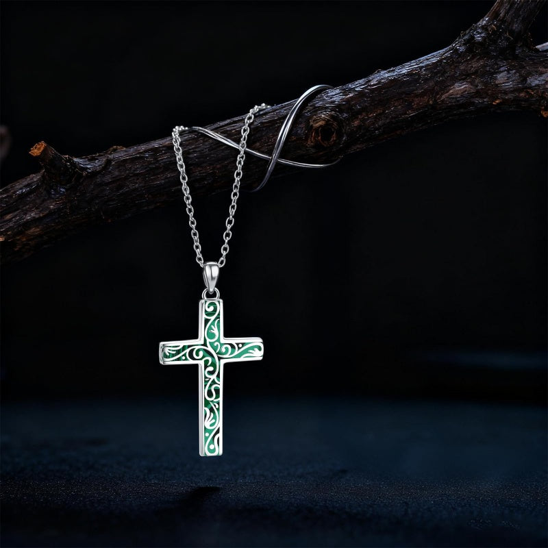 Sterling Silver Cross Pendant Necklace Christian Religious Jewelry Gifts for Anniversary