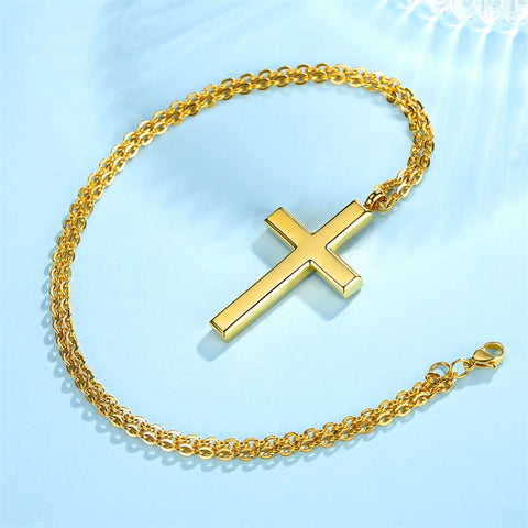 Stainless Steel Cross Pendant Necklace