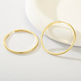 14K Gold Plated  Hoop Earrings for Women