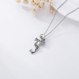 Sterling Silver Cross Pendant Necklace Christian Religious Jewelry Gifts for Anniversary
