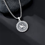Sterling Silver 12 Zodiac Astrology Horoscope Pendant Necklace