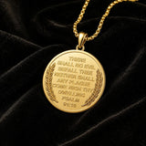 Patron Saint Medal Gold Plated Catholic Pendant Christian Religious Necklace Amulet Jewelry