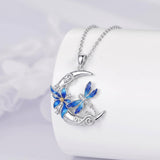 Sterling Silver Dragonfly  Cardinal Butterfly Hummingbird Pendant Necklace Gift for Women