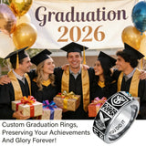 Copper Personalized Engraved High School College Class Ring Graduation Gift