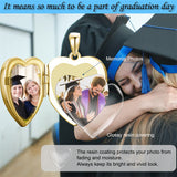 10K 14K 18K  Gold Personalized Photo Graduation Pendant Necklace