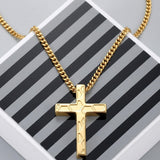 14K Gold Plated Soccer Football Basketball Baseball Cross  with Bible Verses Religious Pendant Necklace for Men