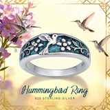 Sterling Silver Turquoise  Dragonfly Hummingbird Turtle Butterfly Mountain Celtic Knot Lotus Ring  Gifts for Women