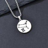 Sterling Silver Constellation Celestial Pendant Necklace Astrology Jewelry Birthday Gifts Christmas