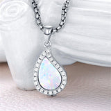 925  Silver Opal Urn Necklace for Ashes Cremation Jewelry Cremation Keepsake Memorial Pendant  Gifts for Women Men