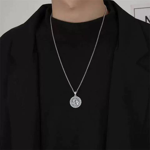 Sterling Silver 12 Zodiac Astrology Horoscope Pendant Necklace